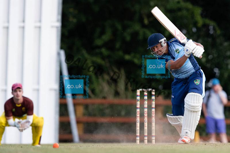 20180715 Flixton Fire v Greenfield_Thunder Marston T20 Final057.jpg - Flixton Fire defeat Greenfield Thunder in the final of the GMCL Marston T20 competition hels at Woodbank CC
